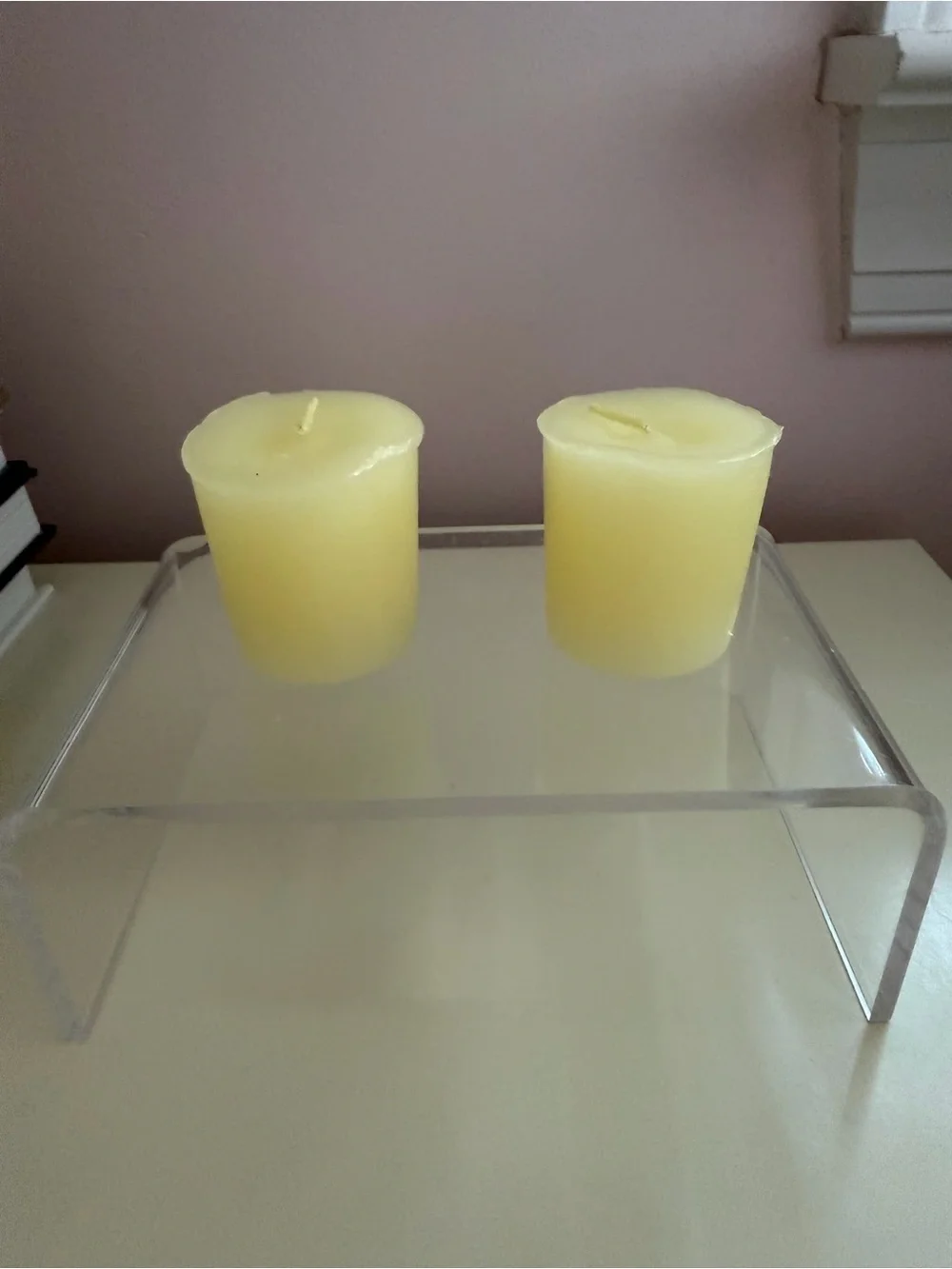 NEW Votive Candles Set of 12 Pastel Colors Unscented Boxed Pillar 2” Tall